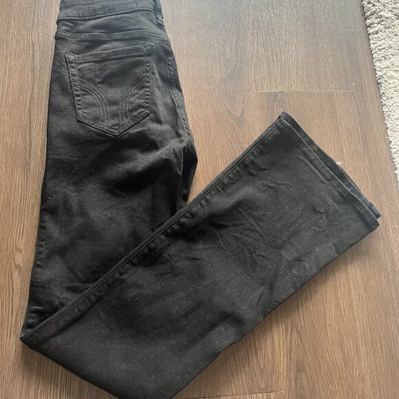 Hollister Mid-Rise Black Flare Jeans - Picture 1 of 6